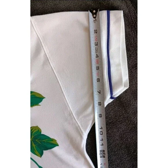 Shirt XL New Womens Kristin Paige Pullover Style White With Flowers - Picture 5 of 6